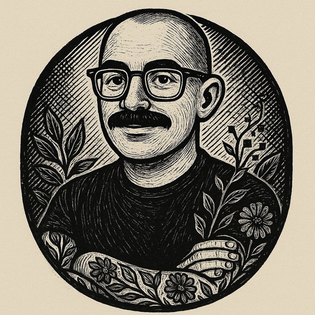 Illustrated portrait of Seb (the Canadian)